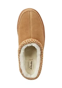 Pattern Trim Clog Slippers