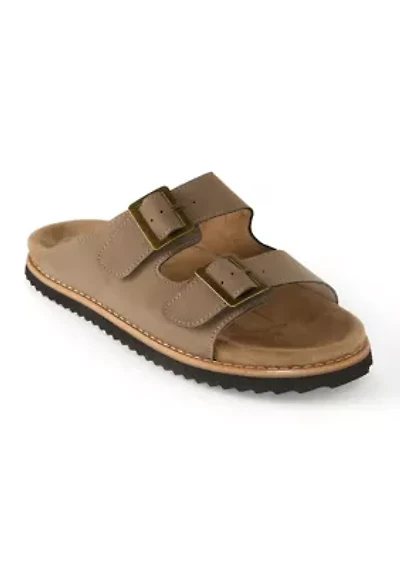 Asher Double Buckle Footbed Sandals