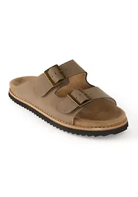 Asher Double Buckle Footbed Sandals