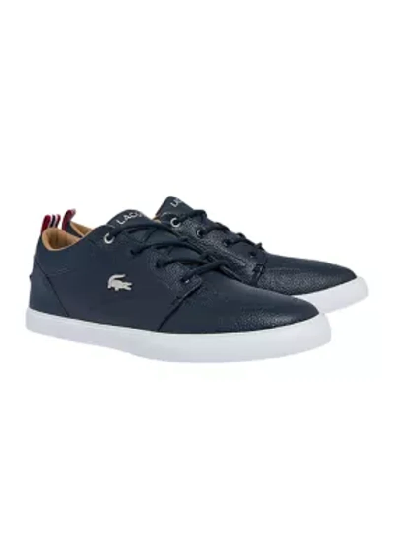 Men's Bayliss Leather Perforated Collar Trainers