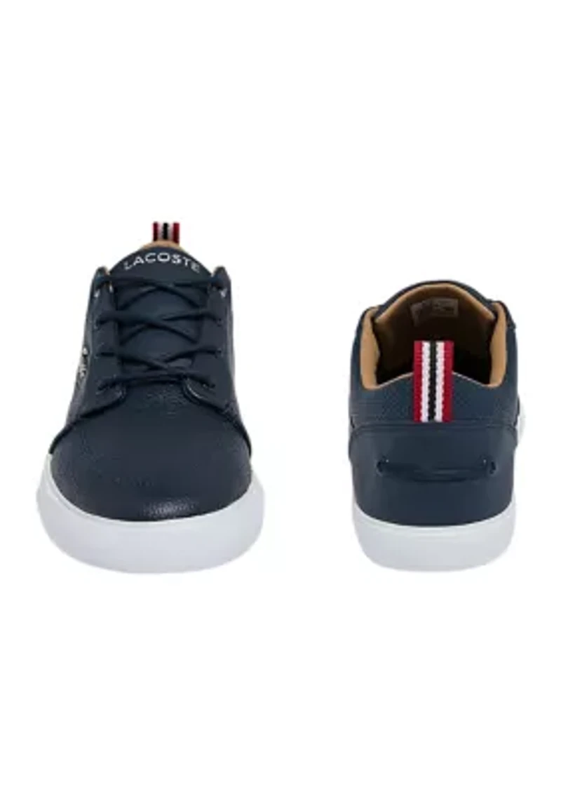 Men's Bayliss Leather Perforated Collar Trainers