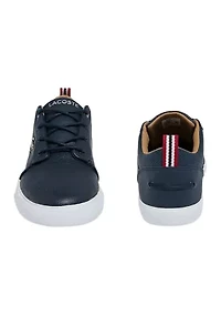 Men's Bayliss Leather Perforated Collar Trainers