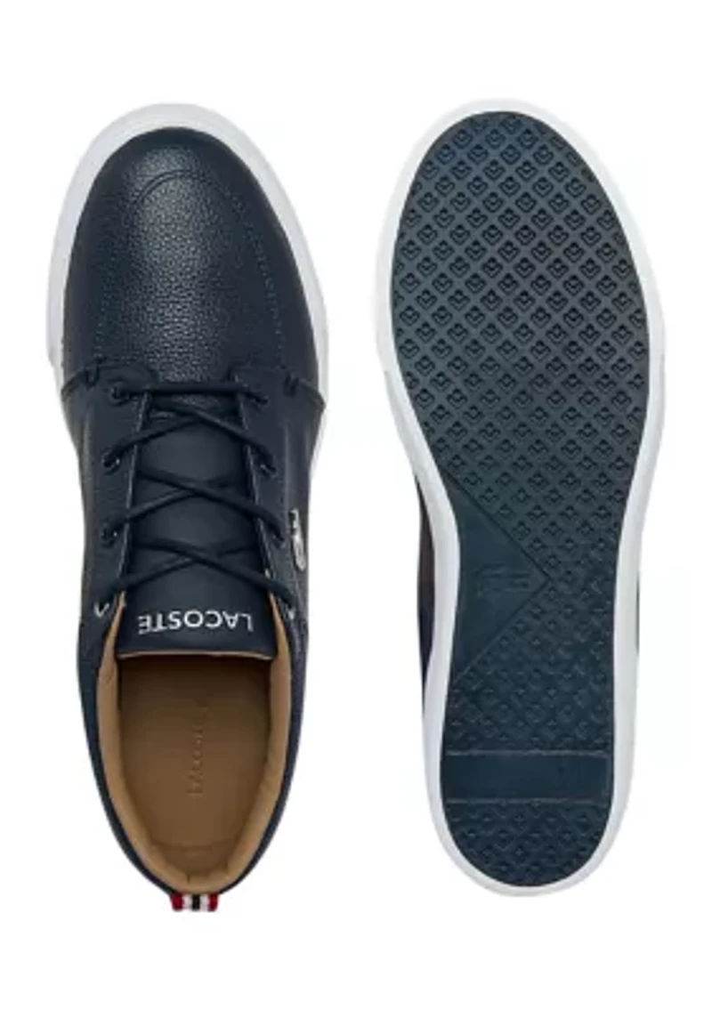 Men's Bayliss Leather Perforated Collar Trainers