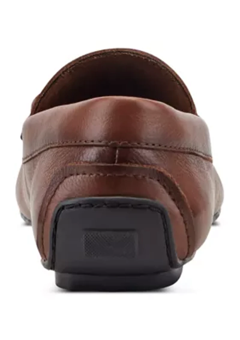 DOMINIC leather driving moc