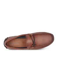 DOMINIC leather driving moc