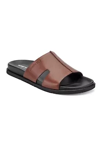 WILLY leather slide sandals