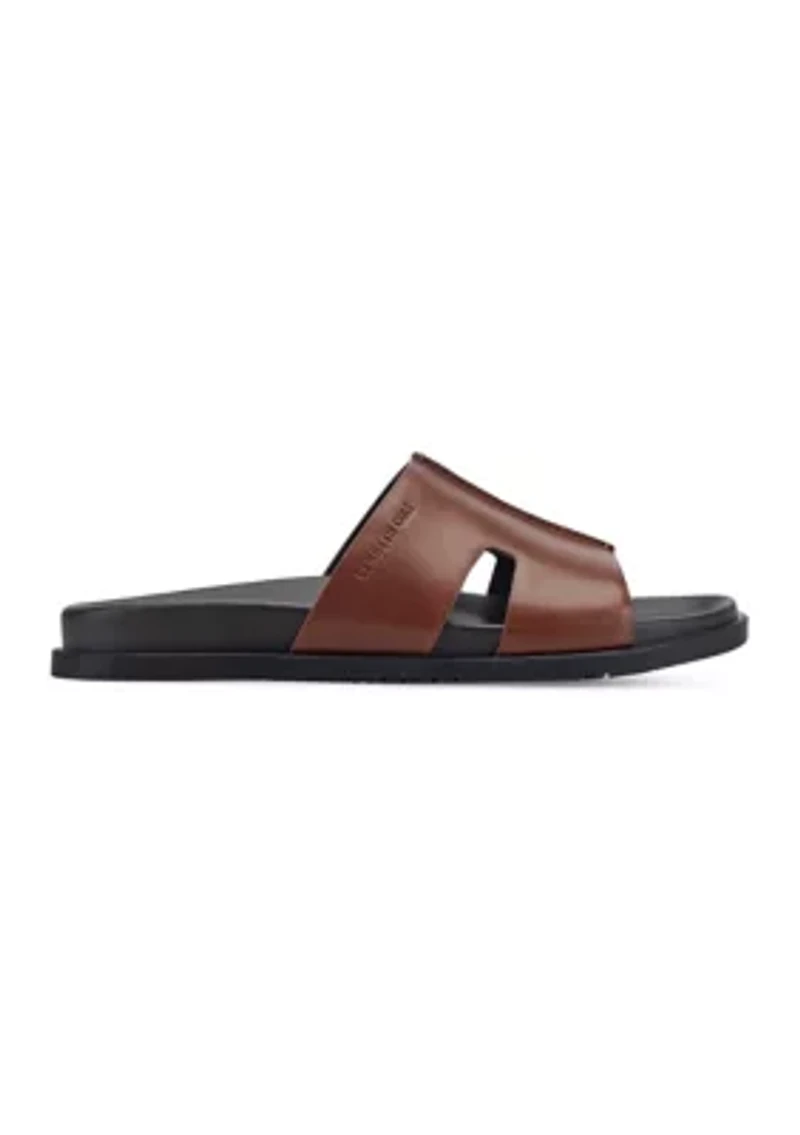 WILLY leather slide sandals
