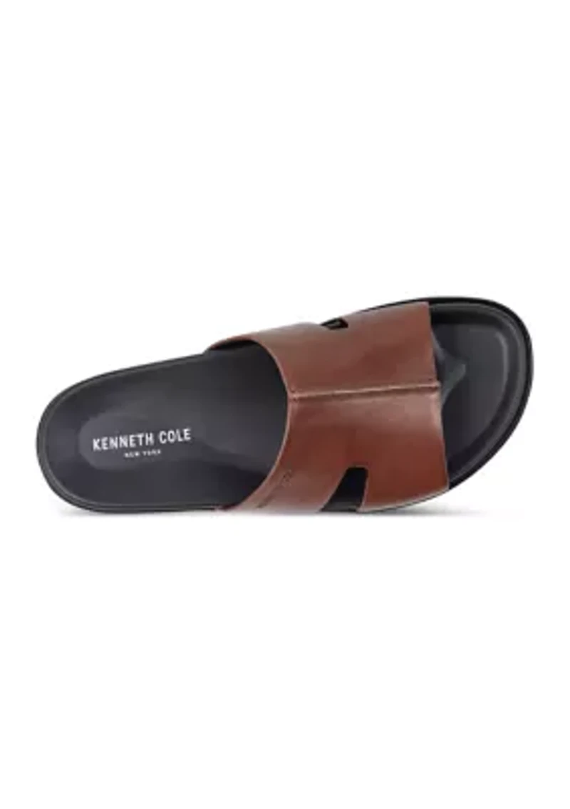 WILLY leather slide sandals