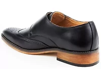 Men's Monk Strap Brogue Dress Shoes
