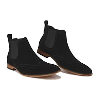 Men's Slip On Wing Tip Chelsea Boots