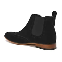 Men's Slip On Wing Tip Chelsea Boots