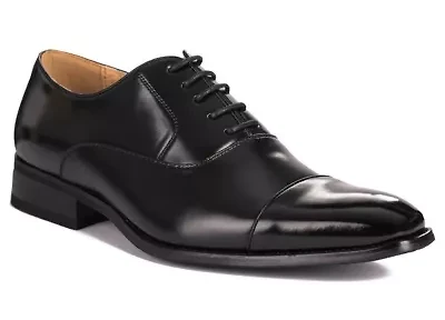 Lace-up Cap Toe Dress Shoes
