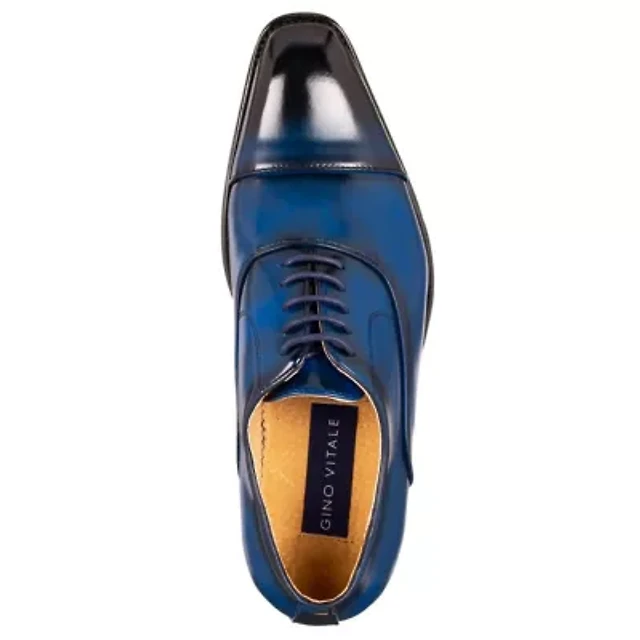 gino vitale men's lace up medallion toe dress shoes Gino Vitale Men's Lace Up Medallion Toe Dress Shoes