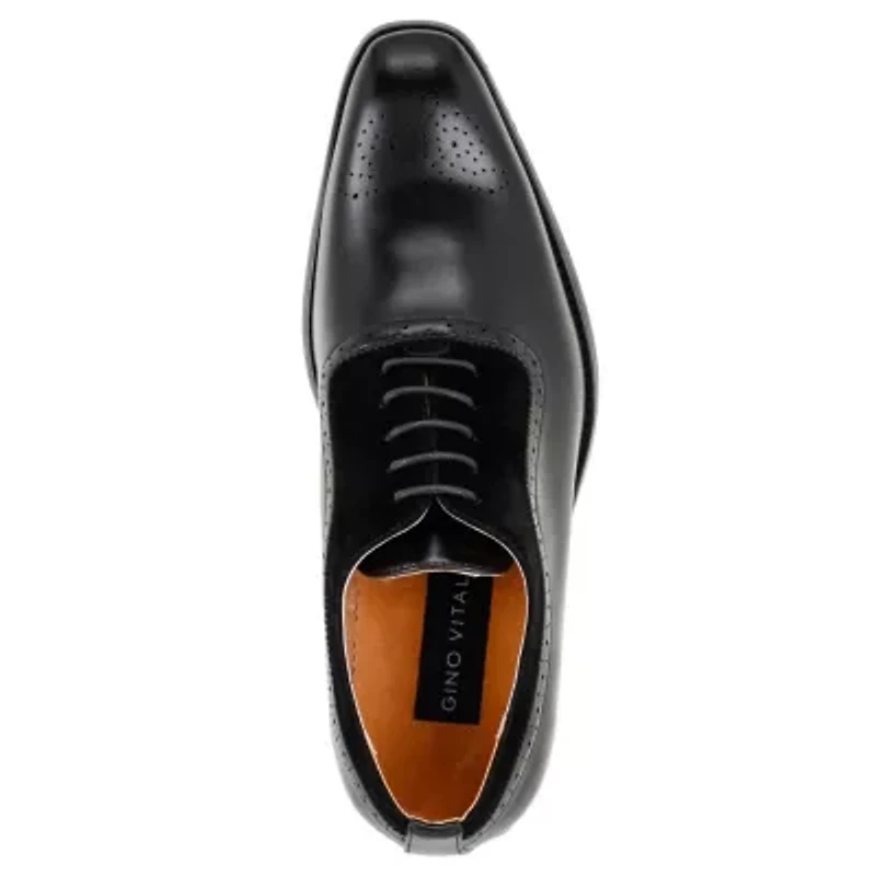 Men's Wing Tip Brogue Two Tone Shoes