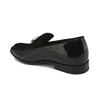 Gino Vitale Velvet & Patent Leather Slip On Dress Loafer