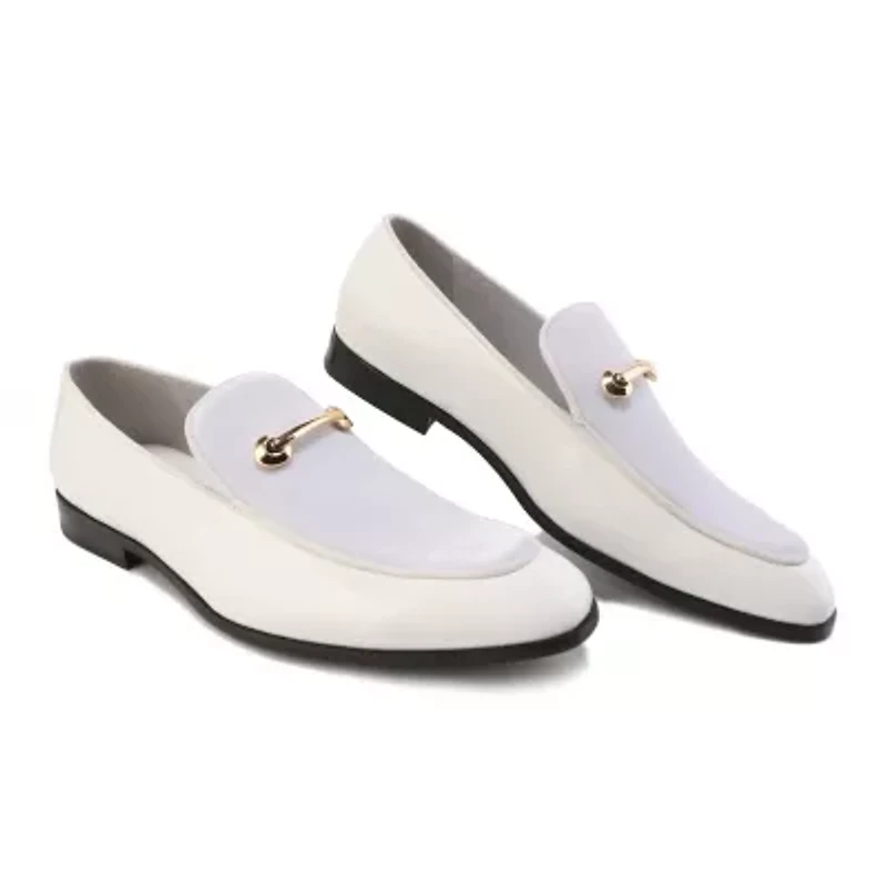 Gino Vitale Velvet & Patent Leather Slip On Dress Loafer