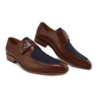 Gino Vitale Moc Toe Monk Strap Two-Tone Loafer