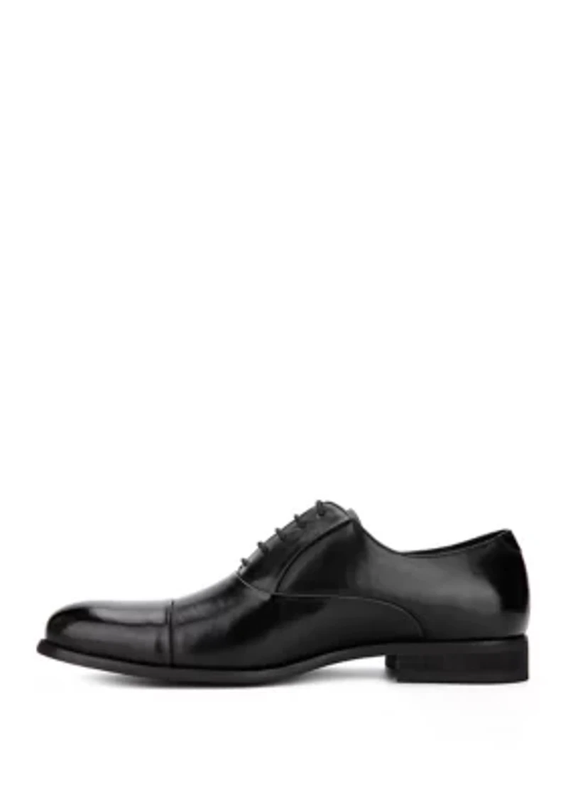 Design Cap Toe Lace Up Dress Shoes