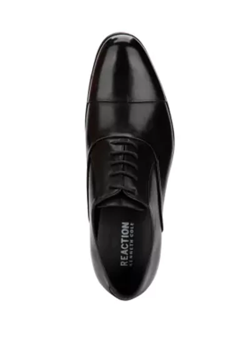 Design Cap Toe Lace Up Dress Shoes