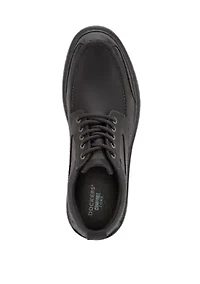 Mens Overton Leather Rugged Casual Oxford Shoe with Stain Defender