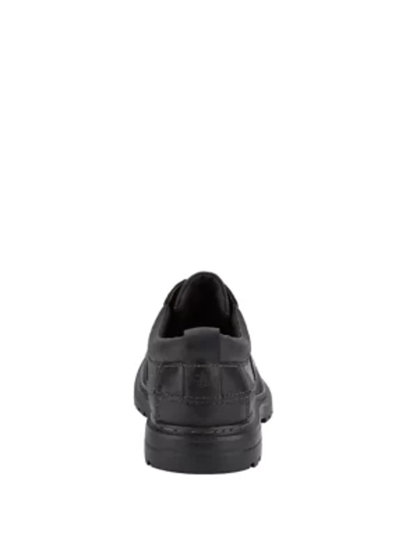 Mens Warden Leather Rugged Casual Oxford Shoe with Stain Defender