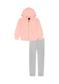 Toddler Girls Chest Logo Hoodie Set