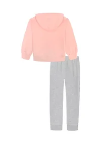 Toddler Girls Chest Logo Hoodie Set