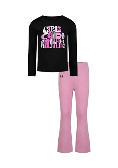 Baby Girls Graphic T-Shirt and Flared Leggings Set
