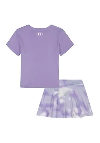 Toddler Girls Printed Skort Set