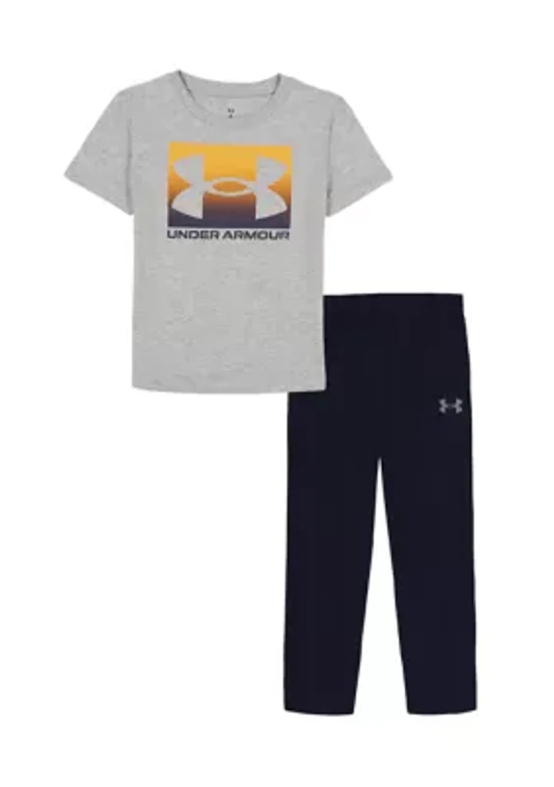Toddler Boys UA Tech Short Sleeve Jogger Set