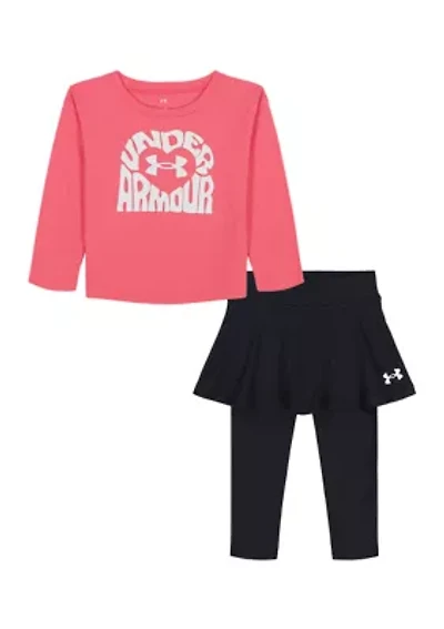 Toddler Girls Motion Skirt/Legging and Long Sleeve Shirt Set