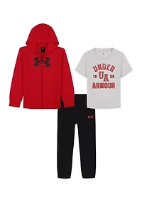 Toddler Boys UA Rival 3 Piece Hoodie Set