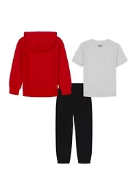 Toddler Boys UA Rival 3 Piece Hoodie Set