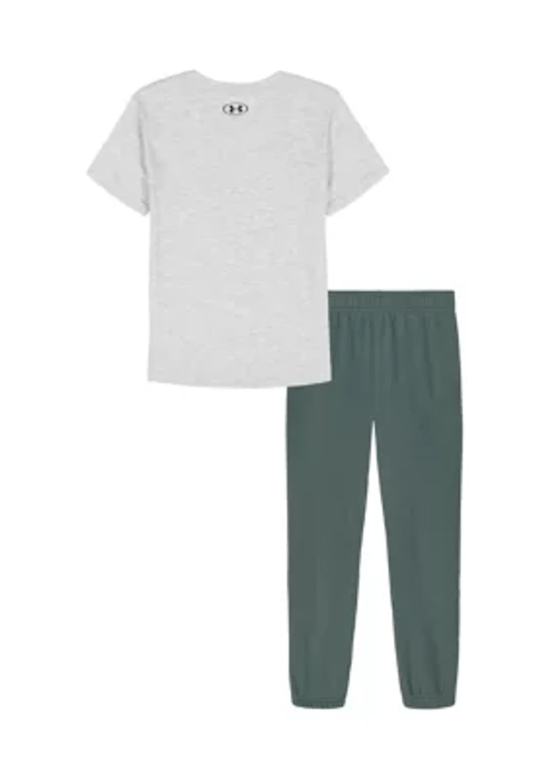 Toddler Boys Short Sleeve and Jogger Set