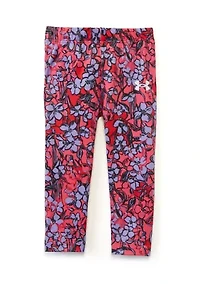 Baby Girls Short Sleeve Shirt and Printed Leggings Set