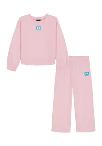 Baby Girls Rival Sweatshirt and Flare Pants Set