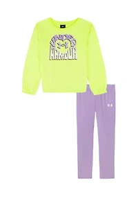 Toddler Girls Graphic T-Shirt and Leggings Set