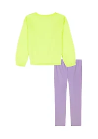 Toddler Girls Graphic T-Shirt and Leggings Set