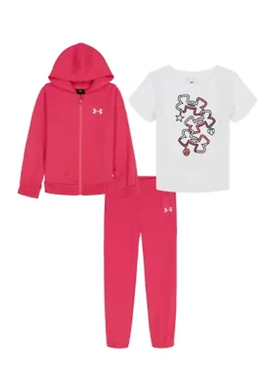 Baby Girls 3-Piece Microfleece Set