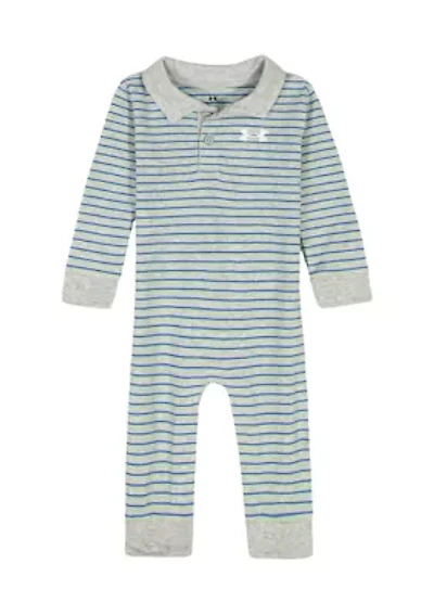 Boys 4-7 Striped Polo Coverall