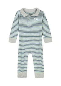 Boys 4-7 Striped Polo Coverall