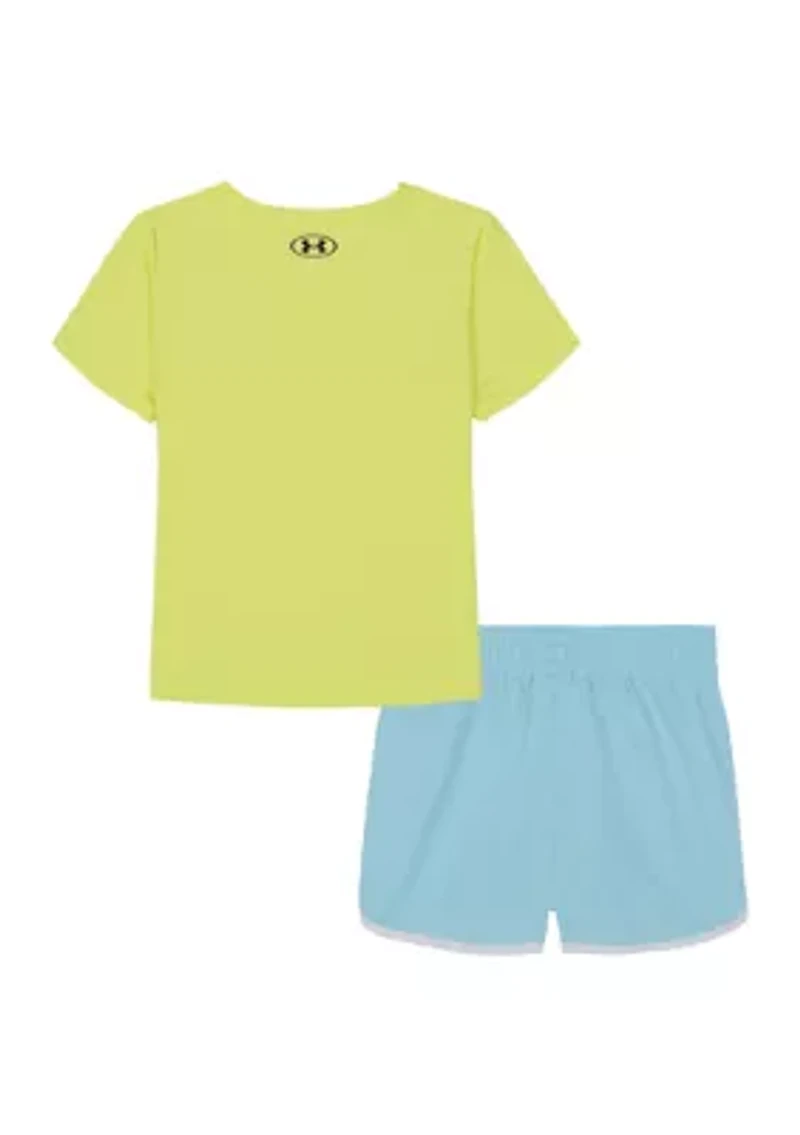 Toddler Girls Graphic Logo T-Shirt and Shorts Set