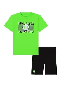 Toddler Boys Tech Soccer Graphic Set