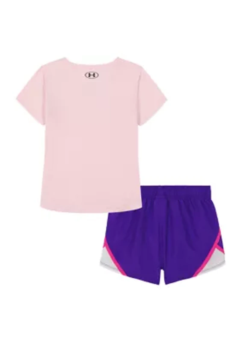 Toddler Girls Awesome Graphic T-Shirt and Shorts Set