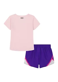 Toddler Girls Awesome Graphic T-Shirt and Shorts Set