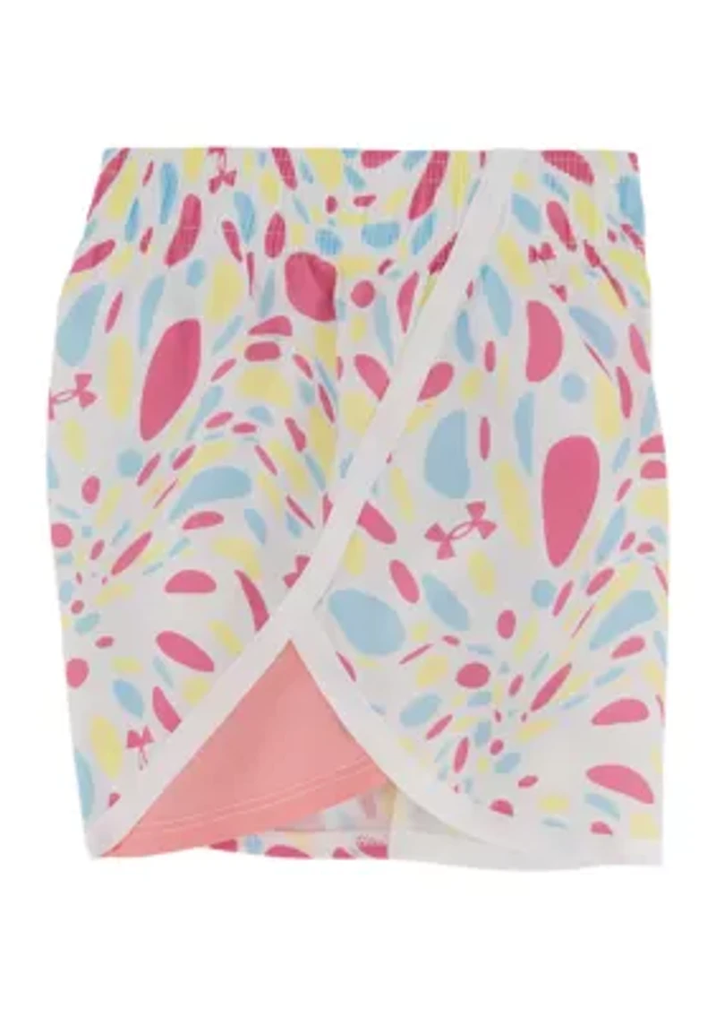 Baby Girls Graphic T-Shirt and Printed Shorts Set