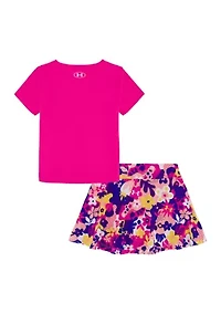 Toddler Girls Graphic T-Shirt and Skort Set