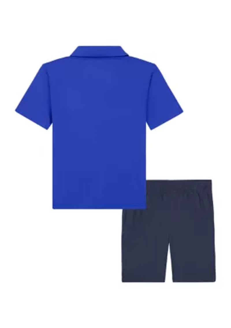 Toddler Boys Polo Shirt and Shorts Set