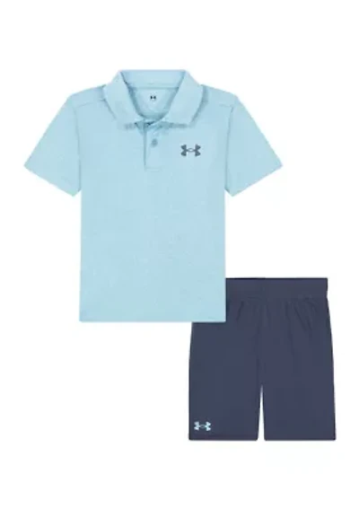 Toddler Boys Polo Shirt and Shorts Set