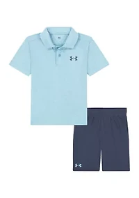 Toddler Boys Polo Shirt and Shorts Set